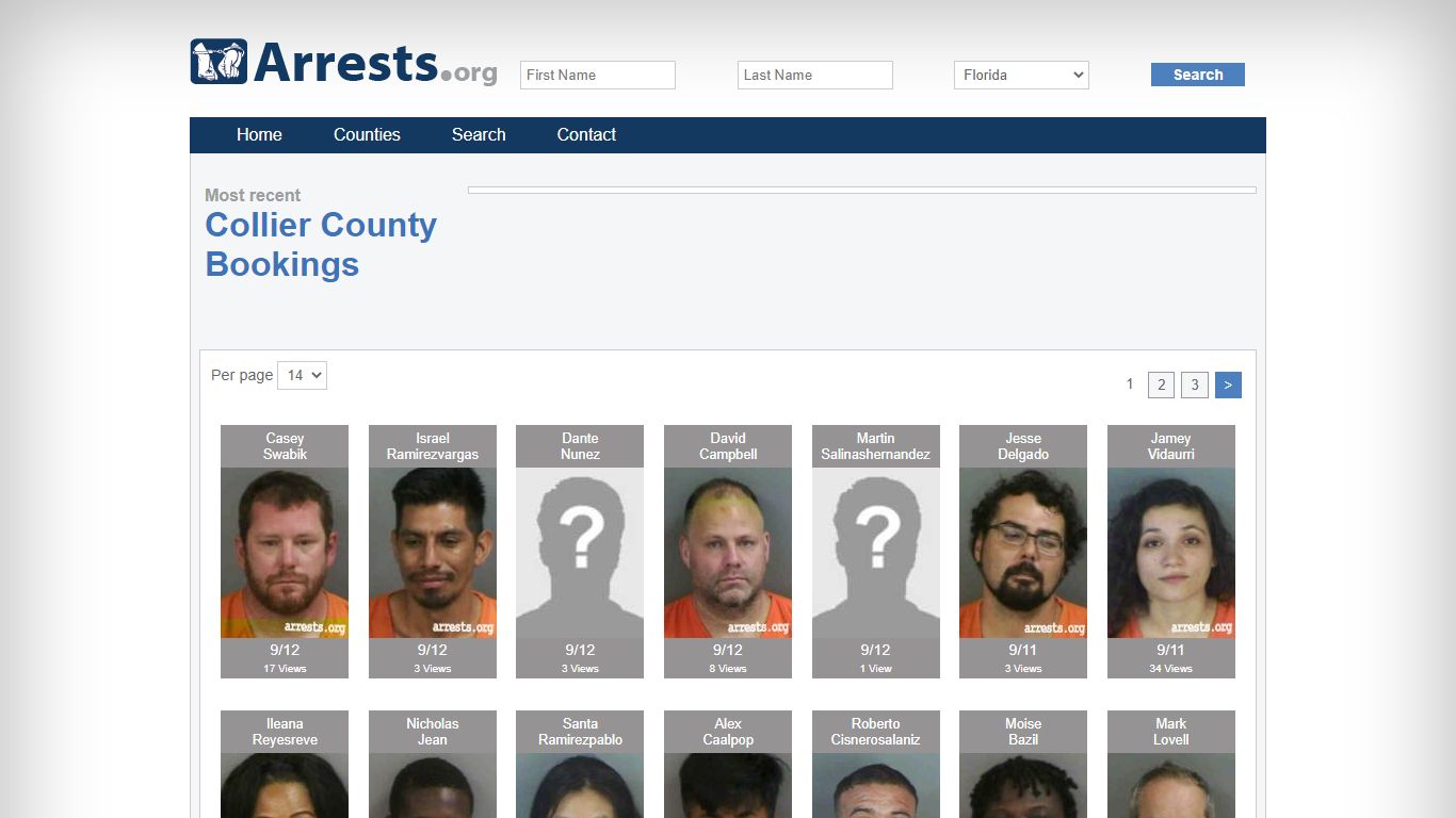 Collier County Arrests and Inmate Search